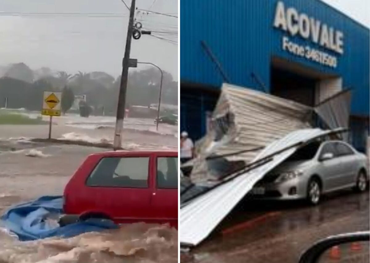 Temporal Inunda Ruas Em Cidade De MT E Prefeita Mostra Estragos Veja