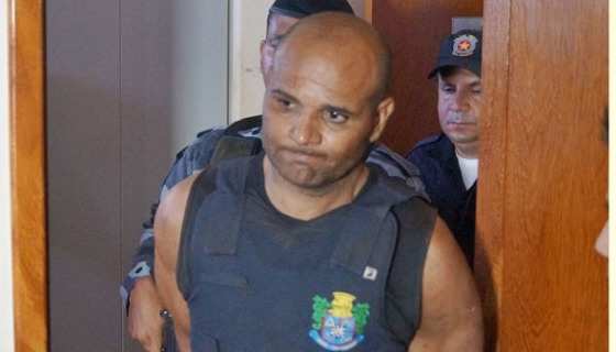 Evanderli foi apresentado para a imprensa e estava com colete a prova de bala (Aparecido Marden / Alto Taquari em Pauta)