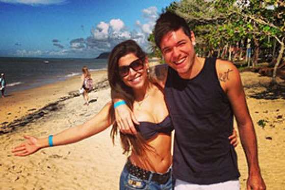 Ex-BBBs Andressa e Nasser em Arraial D'ajuda, na Bahia (Instagram/Reprodução)