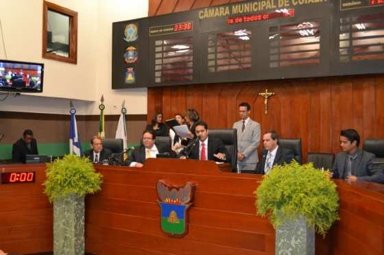Plenário da Câmara em Cuiabá (Foto: RepórterMT)