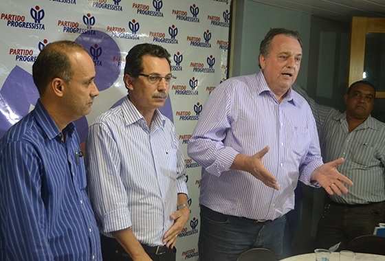 Deputado Azambuja, Ezequiel e Pedro Henry (Foto: RepórterMT)