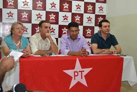 Cúpula do PT se reuniu no Diretório Estadual em Cuiabá (Foto:RepórterMT)