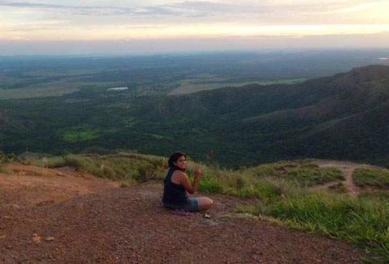  Liandre posa para foto no Mirande em Chapada (Foto: Facebook)