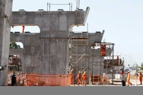 A edificação da estrutura começou em fevereiro e atualmente está com 50,7% das obras finalizadas (Foto: Edson Rodrigues/Secopa)