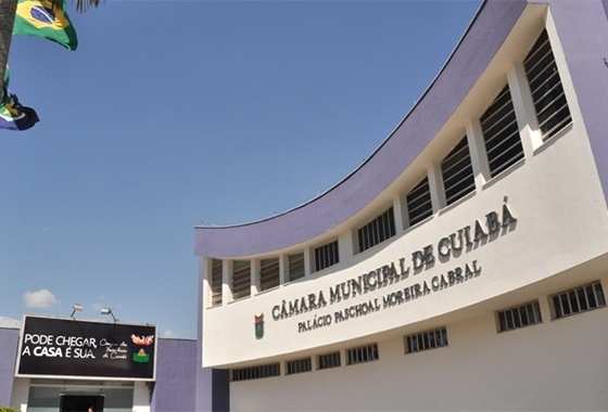 Fachada da Câmara de Cuiabá (Foto: RepórterMT)