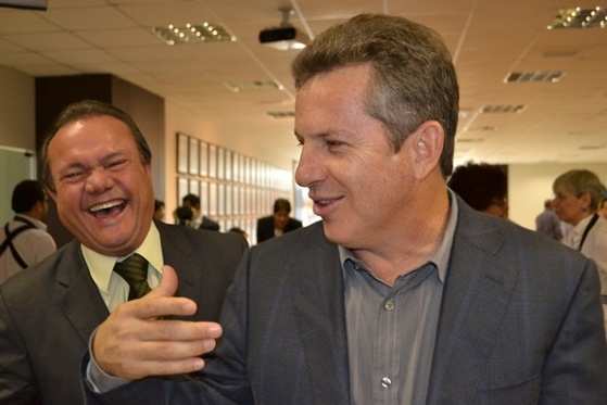 Mendes e Fagundes eramsó sorrisos (foto: RepórterMT)