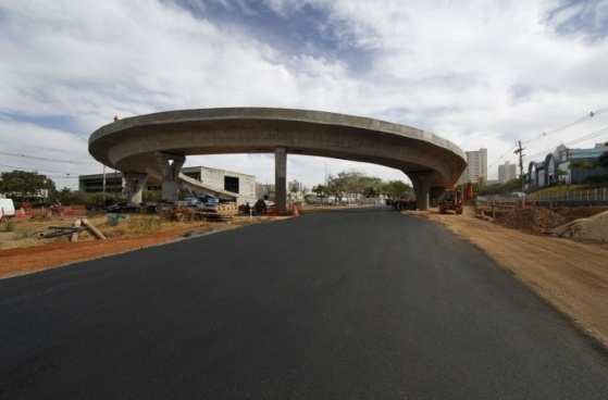 Viaduto da Sefaz: tempo menor para os motoristas (Foto:Secopa)