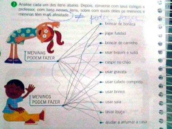 Questão está em um livro de ciências da Editora Positivo