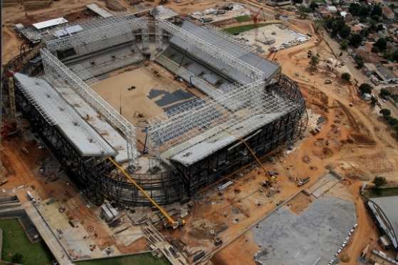 Arena Pantanal em obras; estádio recebe 4 jogos da Copa