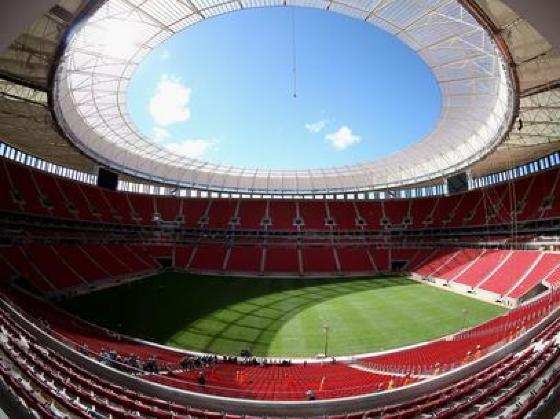 Estádio Nacional: goteiras na Arena mais cara das 12 sedes
