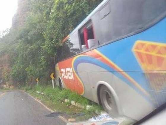 Ônibus foi levado à manutenção 