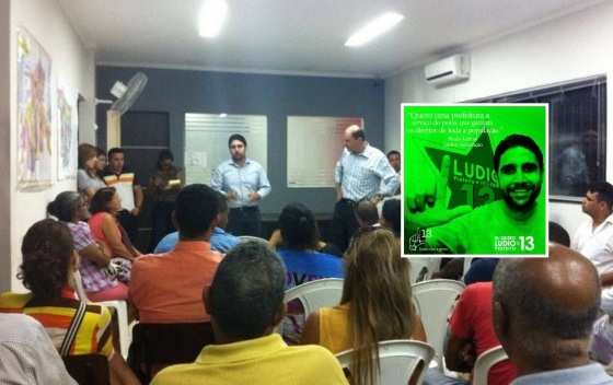 Advogado Paulo Lemos ajuda o então candidato a vice na chapa de Lúdio, Francisco Faiad