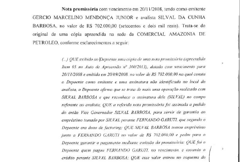 depoimento jr mendonça silval