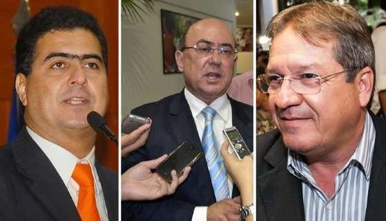 Walace e Emanuel Pinheiro apoiaram Riva em evento público.