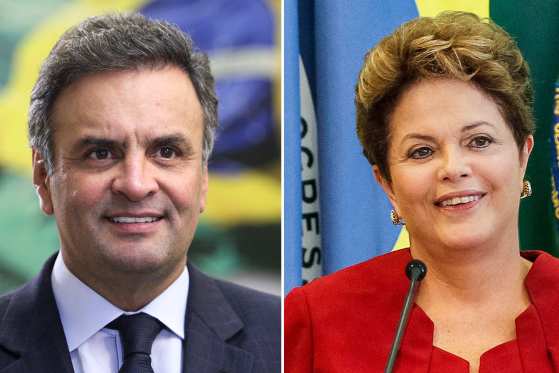 Aécio e Dilma: candidatos votaram na manhã deste domingo (26)