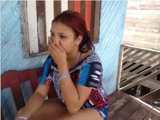 Rayana Sanches, de 14 anos, é mãe do bebê com ossos de vidro