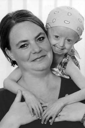 A menina virou porta-voz de uma fundação americana para pesquisas de progeria