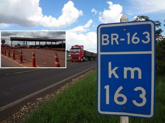 Para o motorista de carro de passeio o trecho da BR-163 custará R$ 38,50. Já o motorista de um caminhão de seis eixos vai ter que desembolsar R$ 230,50.