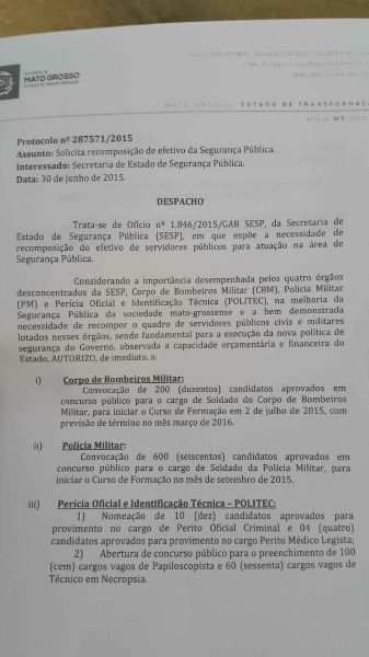 Documento seguran&ccedil;a