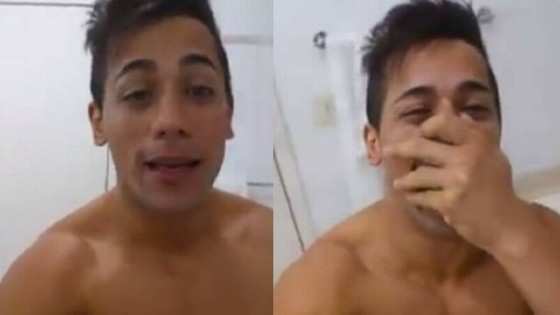 Tiago grava vídeo e aparece bem diferente após aplicação de botox: 'Não posso mais sorrir'  