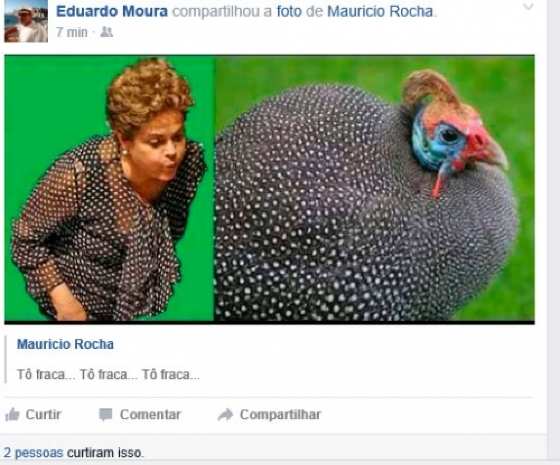 A imagem criou constrangimento para o governador 