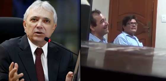 Durante a conversa, os dois foram presos em flagrante na manhã desta quarta-feira (30)