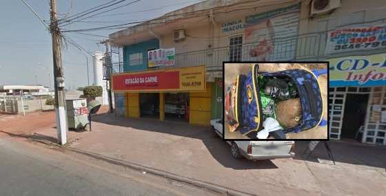 O  artefato explosivo estava dentro de uma mochila e junto colocados vários cacos de vidro