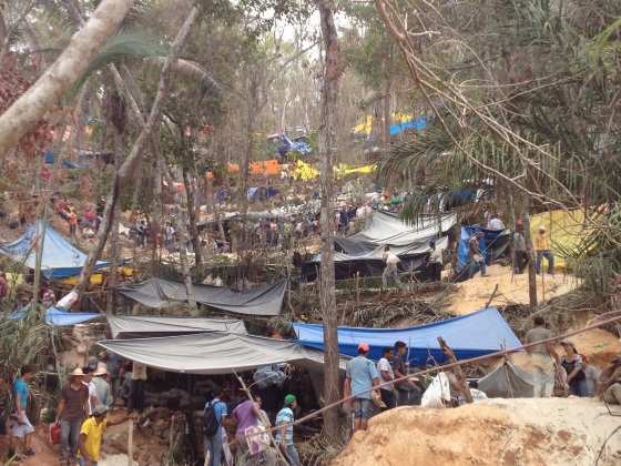 É a terceira vez que a área de garimpo é invadida, no Município de Pontes e Lacerda
