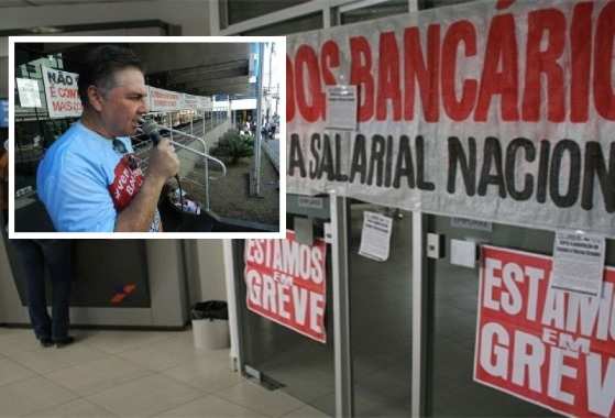 O presidente do Sindicato dos Bancários de Mato Grosso, José Guerra: continuar parados, isolados, não teria efeito.