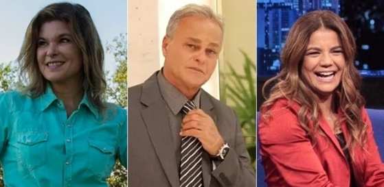 Cristiana Oliveira, Kadu Moliterno e Nívea Stelmann: ex-globais na Record.