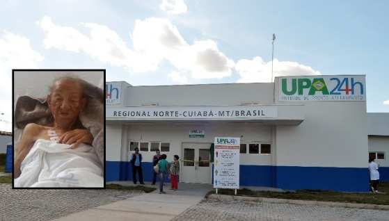 O idoso que atende pelo nome Hildo está internado na UPA da Morada do Ouro.