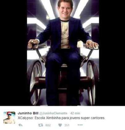 O guitarrista trocou o CH pelo X e agora  se chama Ximbinha.