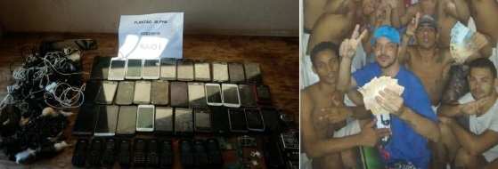 Presos exibem dinheiro de tráfico em selfies na cadeia