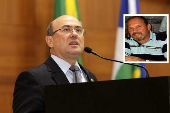 Ex-deputado José Riva e, no detalhe, seu braço direito, chefe de gabinete Geraldo Lauro