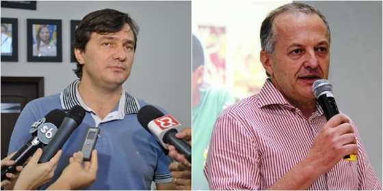 Os irmãos Adriano e Otaviano Pivetta, prefeitos de Nova Mutum e Lucas do Rio Verde, respectivamente