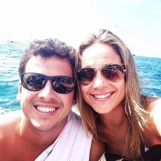Fernanda Gentil e Matheus Braga: casados há três anos