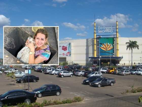 Gata foi salva por esteticista e dois funcionários do shopping. 