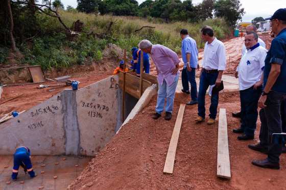 Governador visitou obras na tarde deste sábado, na MT-251