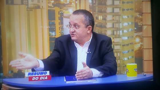 Taques foi entrevistado no Programa Resumo do Dia, de França