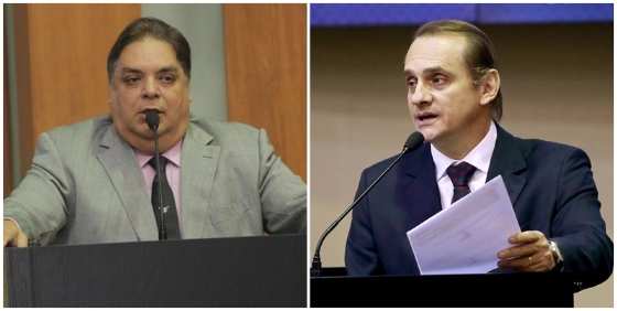 Os deputados Gilmar Fabris (PSD) e Wilson Santos (PSDB) se envolveram em discussões com sindicalistas. 