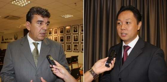 Os delegados Carlos Américo Marchi e Wylton Massao  estão no Gaeco desde janeiro de 2015.