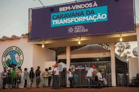 A Caravana da Transformação está ofertando 28 serviços de garantia de cidadania para a população de Barra do Bugres
