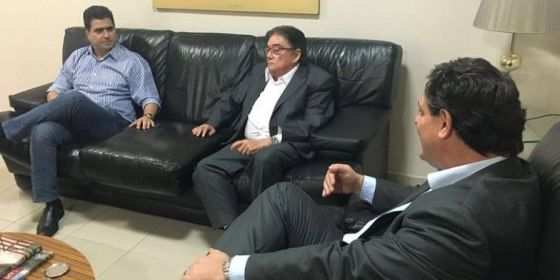 Encontro entre Fávaro, Tampinha e Pinheiro sobre articulações nas eleições