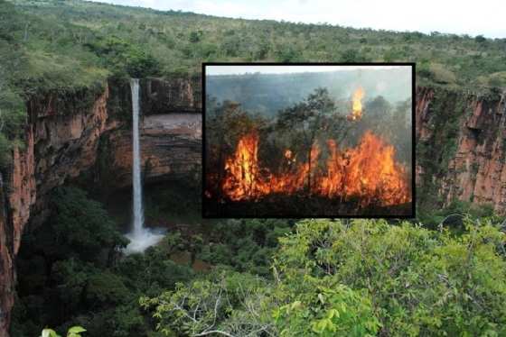 O fogo ainda não foi contido.