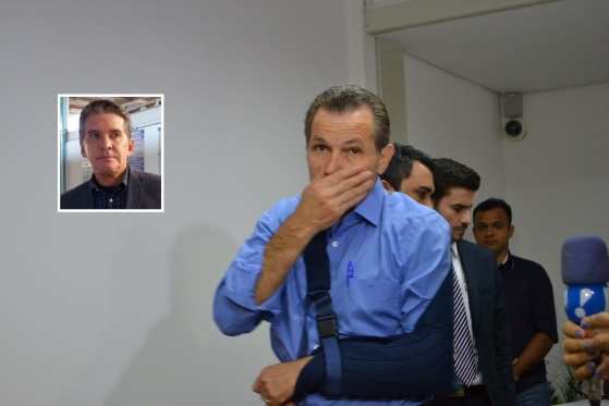 Silval Barbosa esteve nesta tarde em duas audiências na 7ª Vara Criminal. 