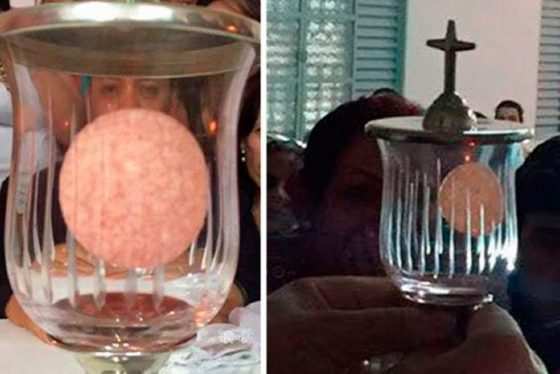 Hóstia apresentaria rosto de Jesus Cristo, segundo paroquianos