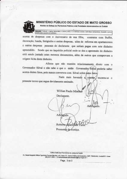declaração willians 3