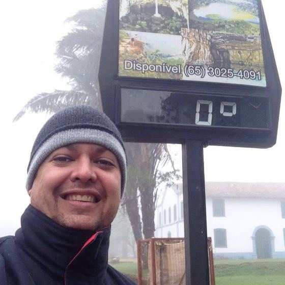 Empresário Júlio César Rondon registrou o zero grau de  Chapada 