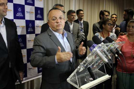 O governador Pedro Taques, que foi citado em delação de empreiteiro: PGR não veria provas