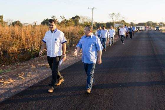 Dentre as principais obras, está a rodovia MT-220, inaugurada no dia do anúncio.